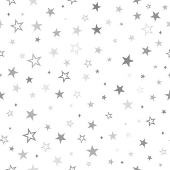 Free Vector | Realistic silver stars pattern