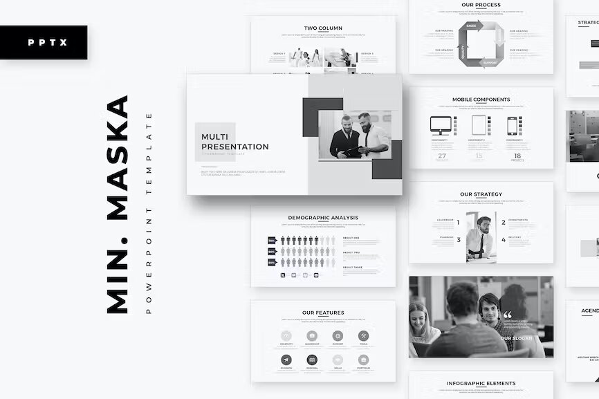 Minimal Maska Template Free Download