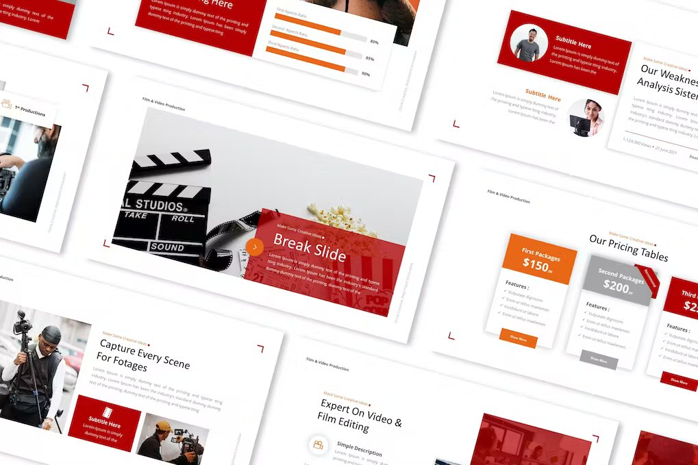Film Video Production PowerPoint Presentation Template Free Download