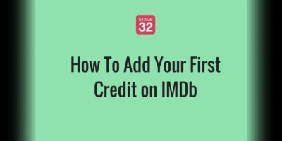 How To Add Your First Credit on IMDb - Stage 32