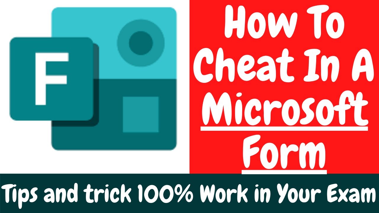 How to cheat in a Microsoft form|| Tips and trick || 100% Work in Your Exam - YouTube