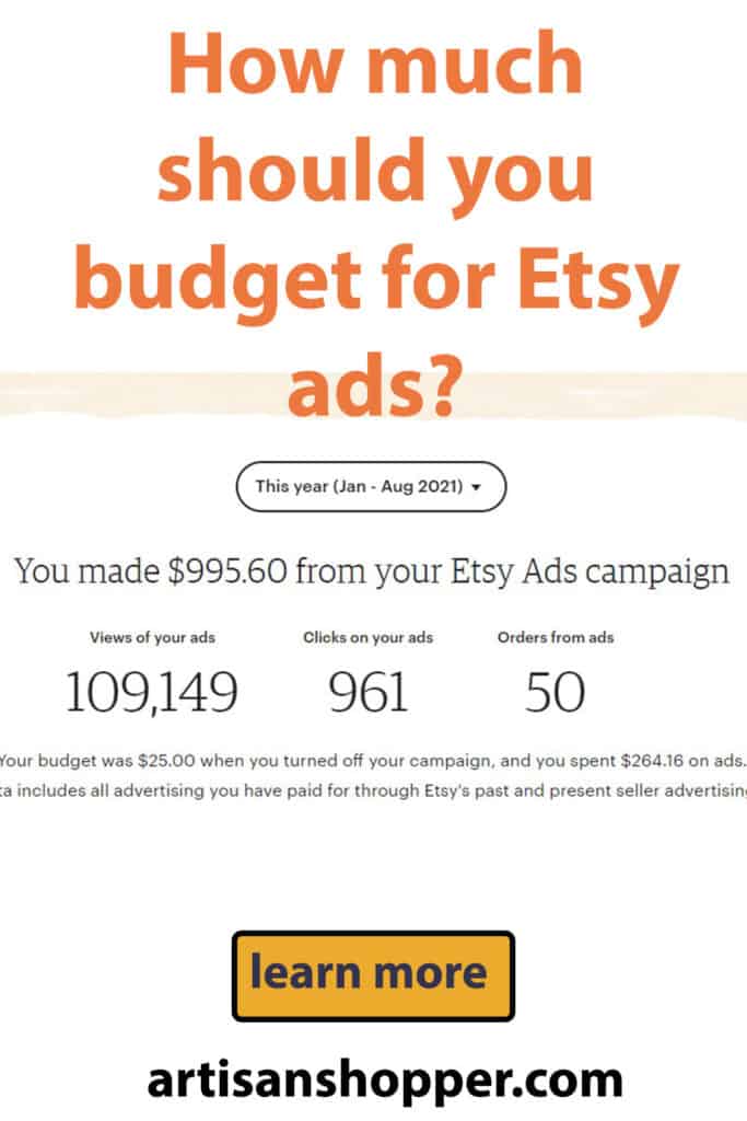 How Much To Spend On Etsy Ads (And Are They Worth It?) – Artisan Shopper