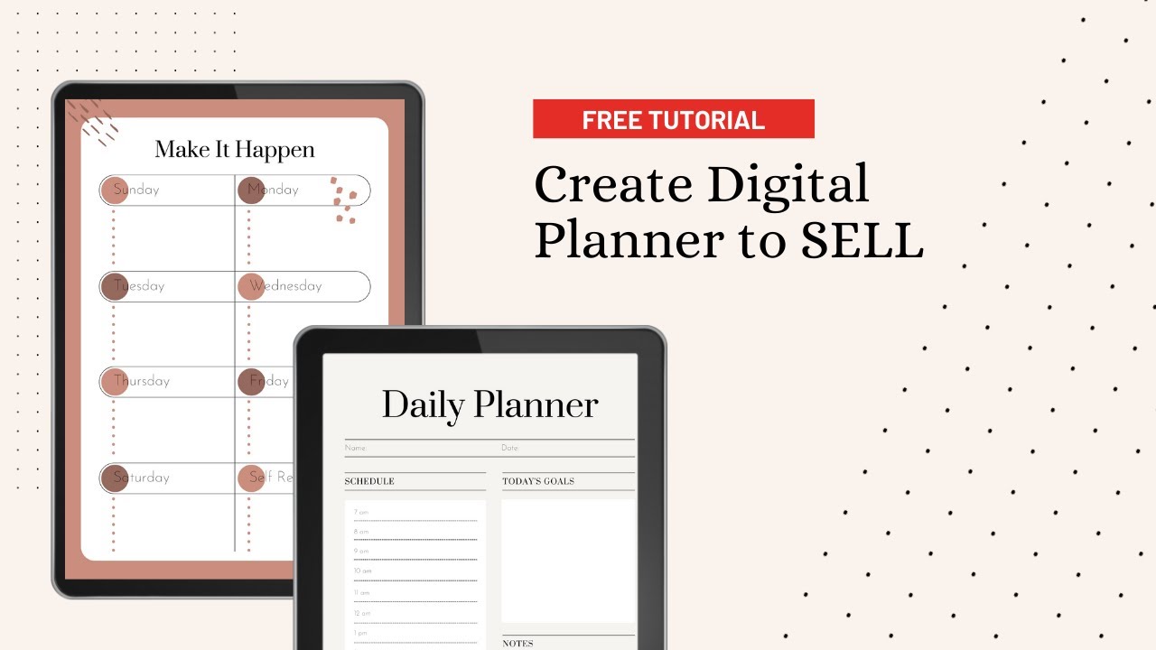How to Create a Digital Planner to Sell on Etsy - YouTube