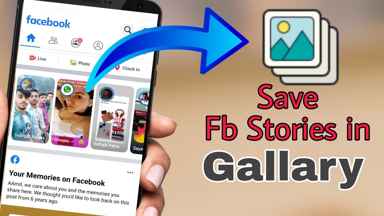 How to download facebook stories in your phone - YouTube