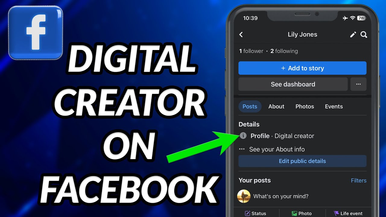 How To Change Facebook Profile To Digital Creator - YouTube