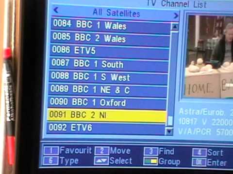 How to tune the missing BBC channels back into an Free to air satellite receiver - 18 October 2010 - YouTube