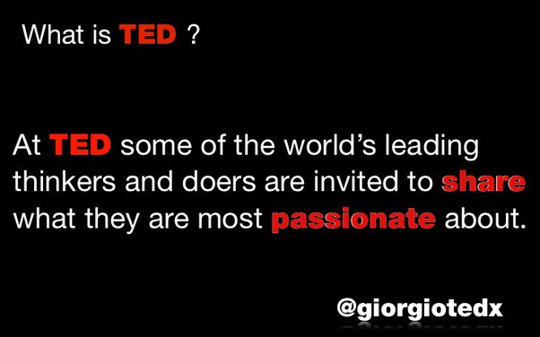 What does TED stand for? - Quora