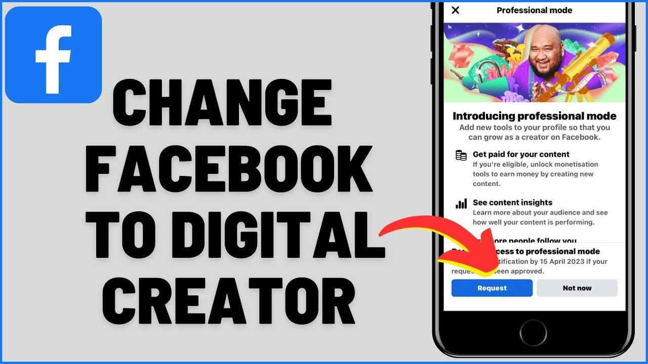 How To Change Facebook Profile To Digital Creator - YouTube
