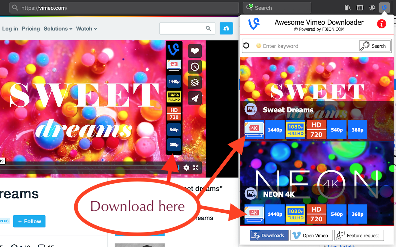Awesome Vimeo Downloader – Get this Extension for  Firefox (en-US)