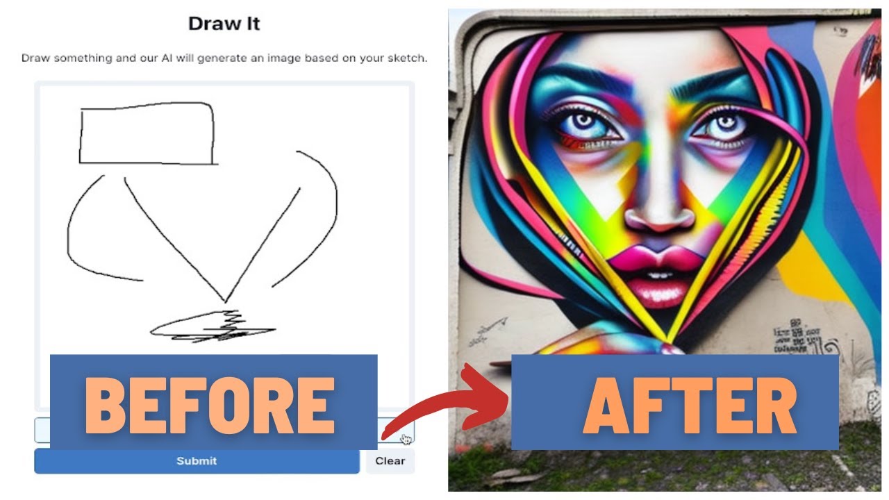 Turn Your Line Drawings Into Art With 1 CLICK - Free AI Tool (DrawIt) - YouTube