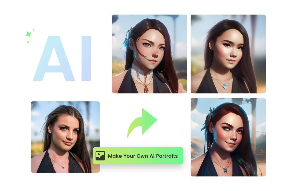 AI Portrait Generator: Create AI Portraits Online Free | Fotor