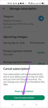 How to Cancel Telegram Premium Subscription on Desktop and Mobile - Guiding Tech