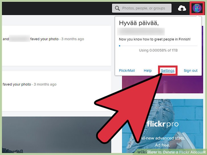 How to Delete a Flickr Account with Pictures wikiHow