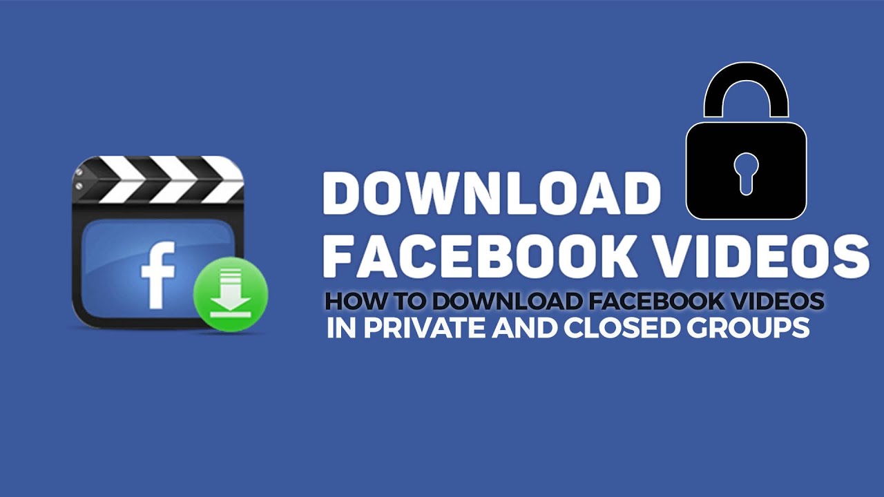How to download Facebook Videos in private and closed groups SIMPLE