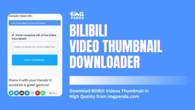 Bilibili Video Thumbnail Downloader IMGPANDA A Free Resources Website