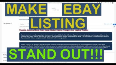 How to Make your Ebay Listing descriptions Look Professional with HTML