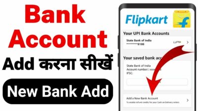 How to add bank account in flipkart for Cash Refund Online Payment