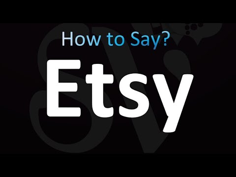 How to Pronounce Etsy Correctly YouTube