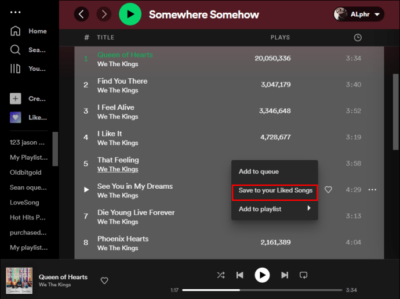 How to Like All Songs in a Spotify Playlist