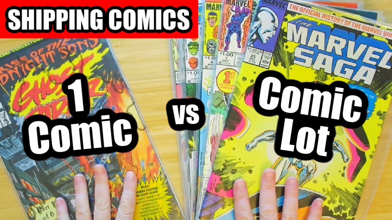 How To Ship Comic Books Shipping One Comic Book vs A Comics Lot