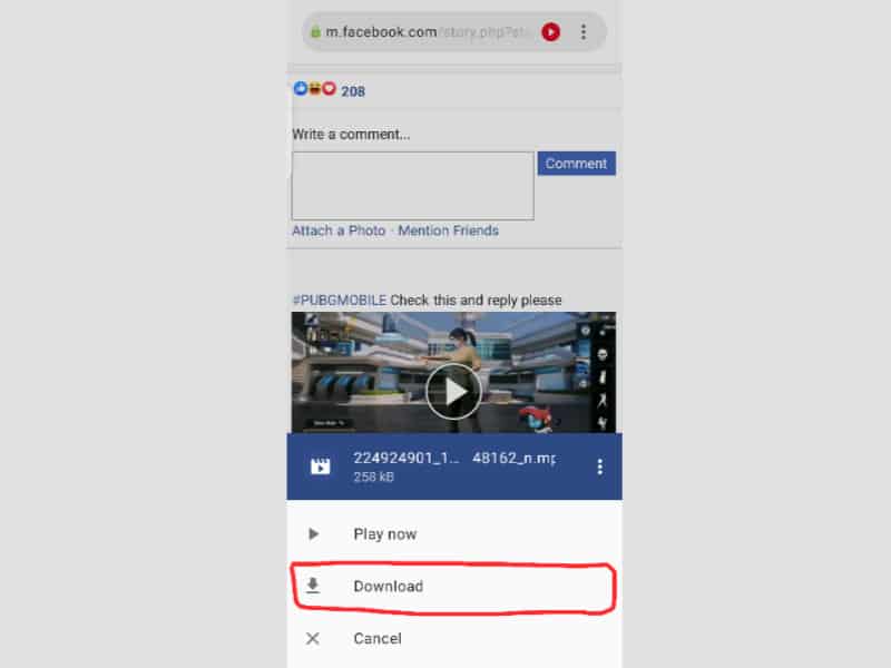 How to Download Video from Facebook Comment Box