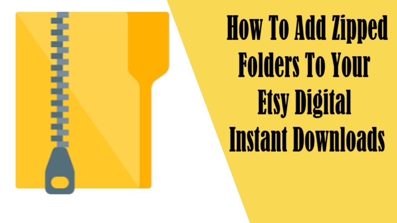 How To Add Zip Folders To Your Etsy Instant Downloads YouTube