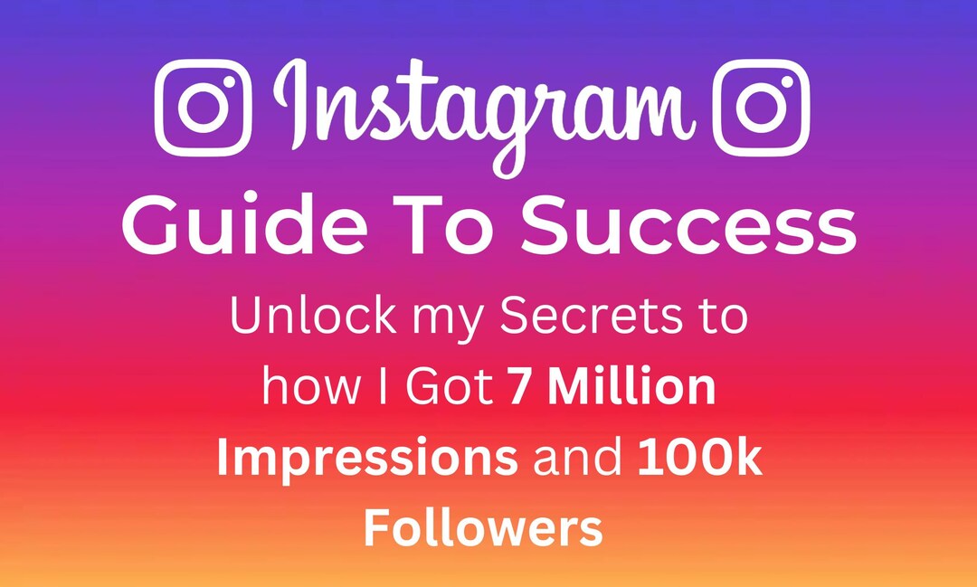 Roadmap to Instagram Success Etsy