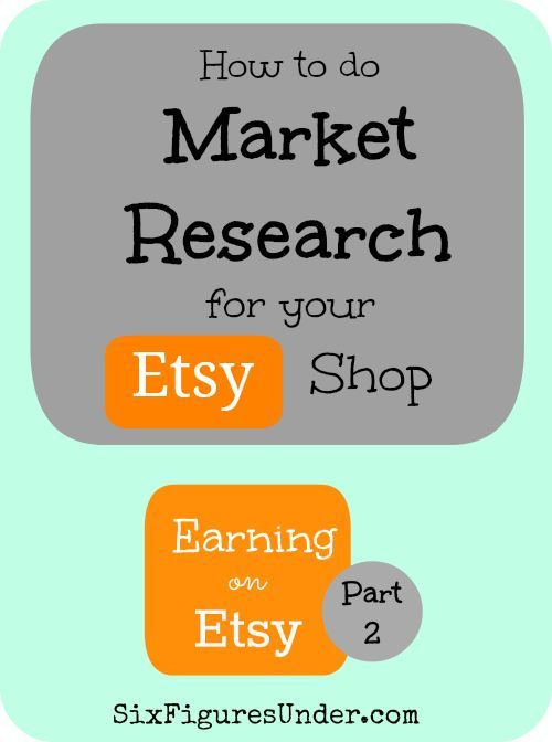 Market Research for your Etsy Shop Earning on Etsy Series Part 2