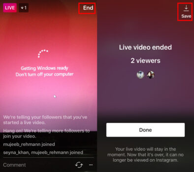How To Save An Instagram Live Video