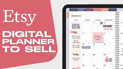 How To Make A Digital Planner To Sell On Etsy Step By Step For