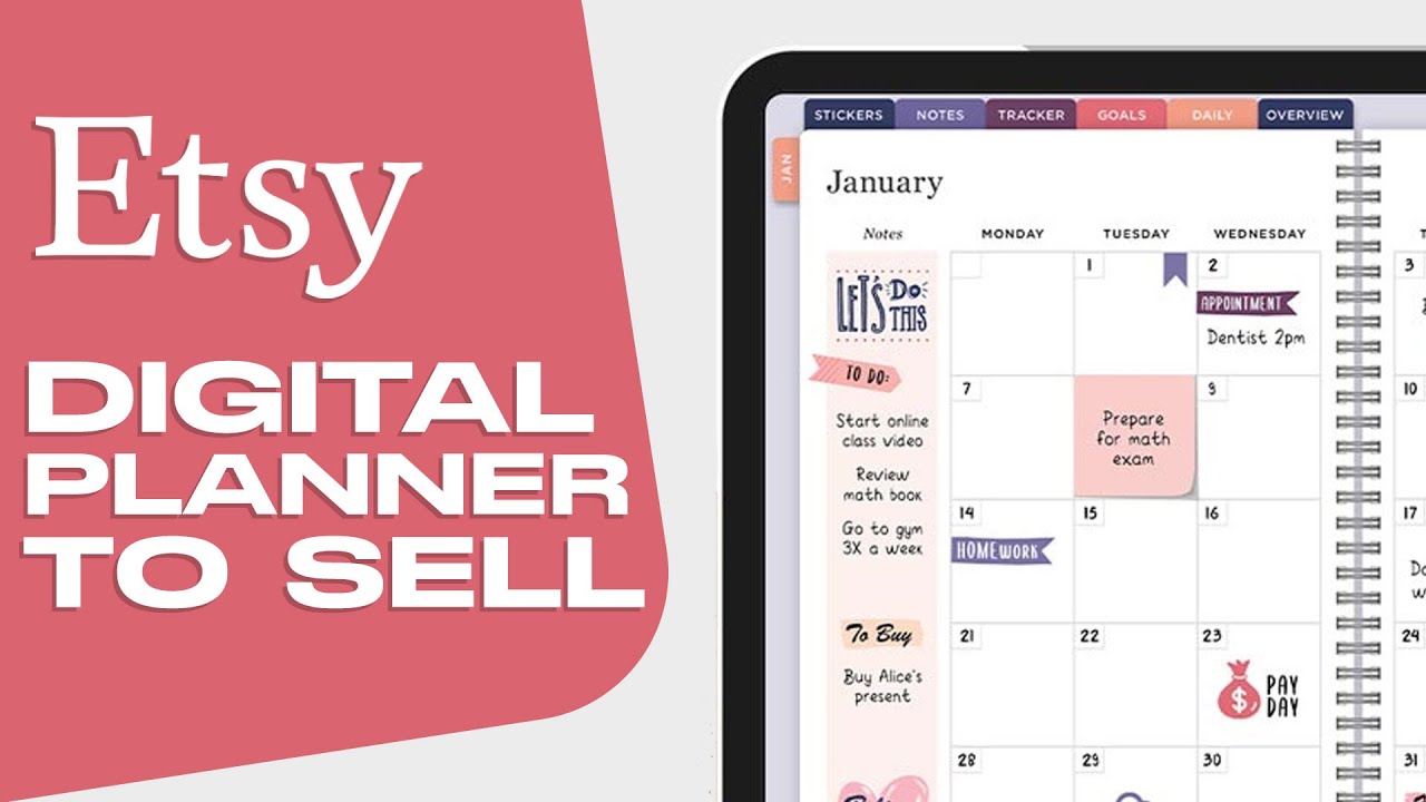 How To Make A Digital Planner To Sell On Etsy Step By Step For