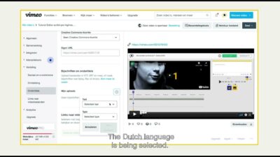 How to upload a video and add subtitle file on VIMEO YouTube