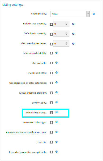 Listing Tool  How to schedule an eBay listing Start Time  Support Center