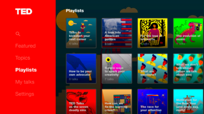 TED gets a fresh new look on TV apps  TED Blog
