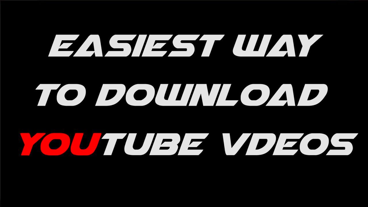 Easiest way to Download YouTube Videos  YouTube