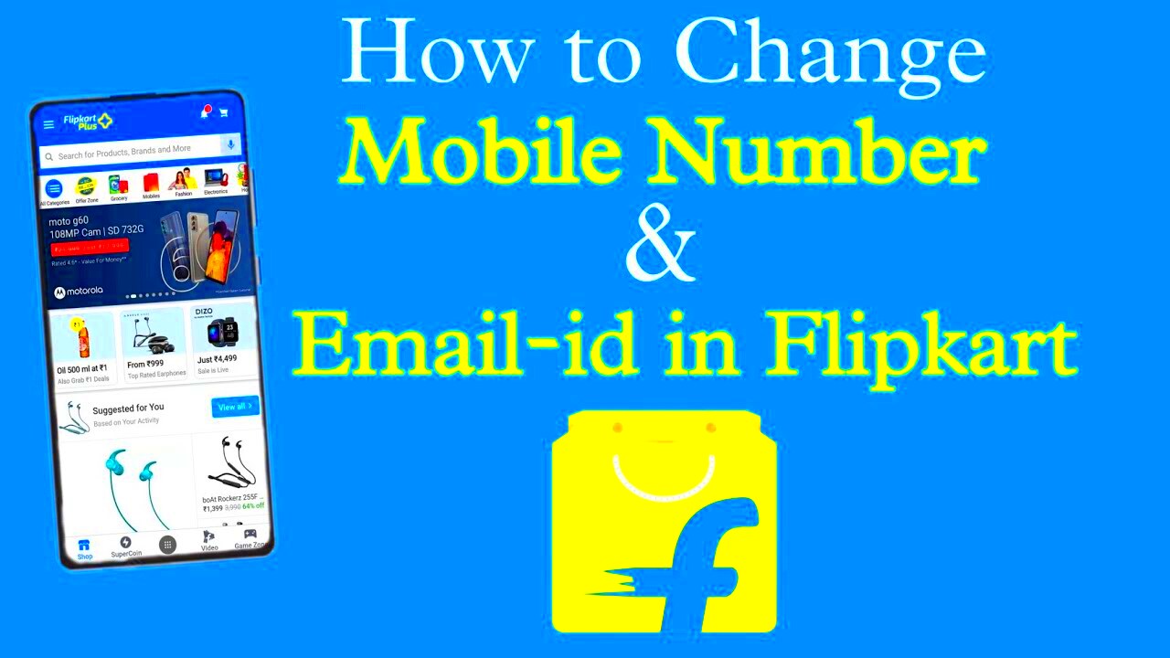 How to change Flipkart Mobile Number and Emailid  Change Mobile