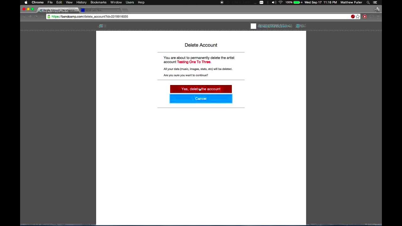 How to Fully Delete Bandcamp Account  YouTube