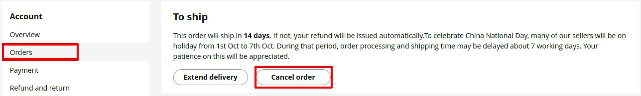 How to Cancel an AliExpress Order Before During and After Payment