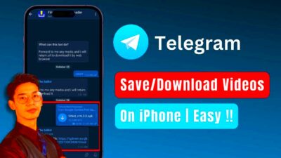 How to Save  Download Video From Telegram IPhone  iPad Updated