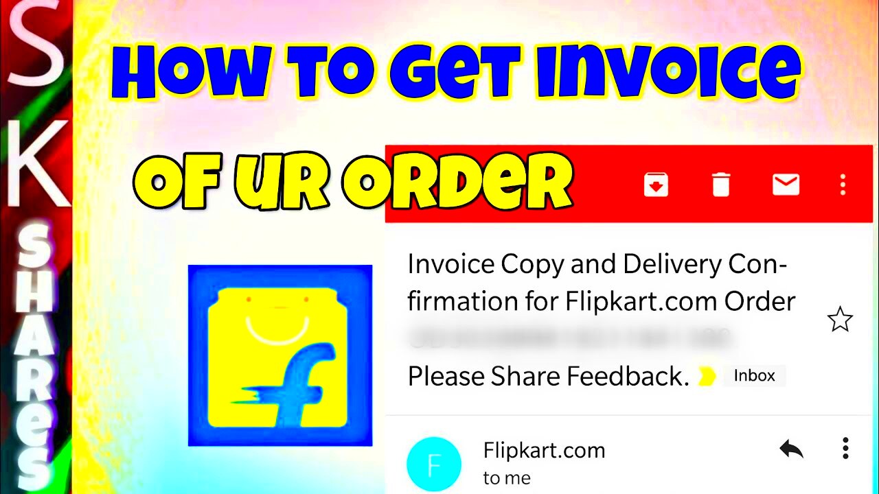 How to get invoice of your Order on Flipkart  YouTube