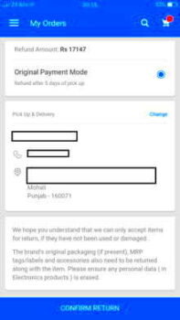 How To Return Product and Get Refund on Flipkart