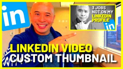 How to Create a LINKEDIN Video THUMBNAIL  YouTube