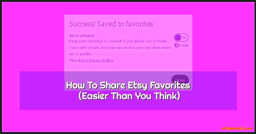 How to Share Etsy Favorites Easier than you think  Artisnal Info