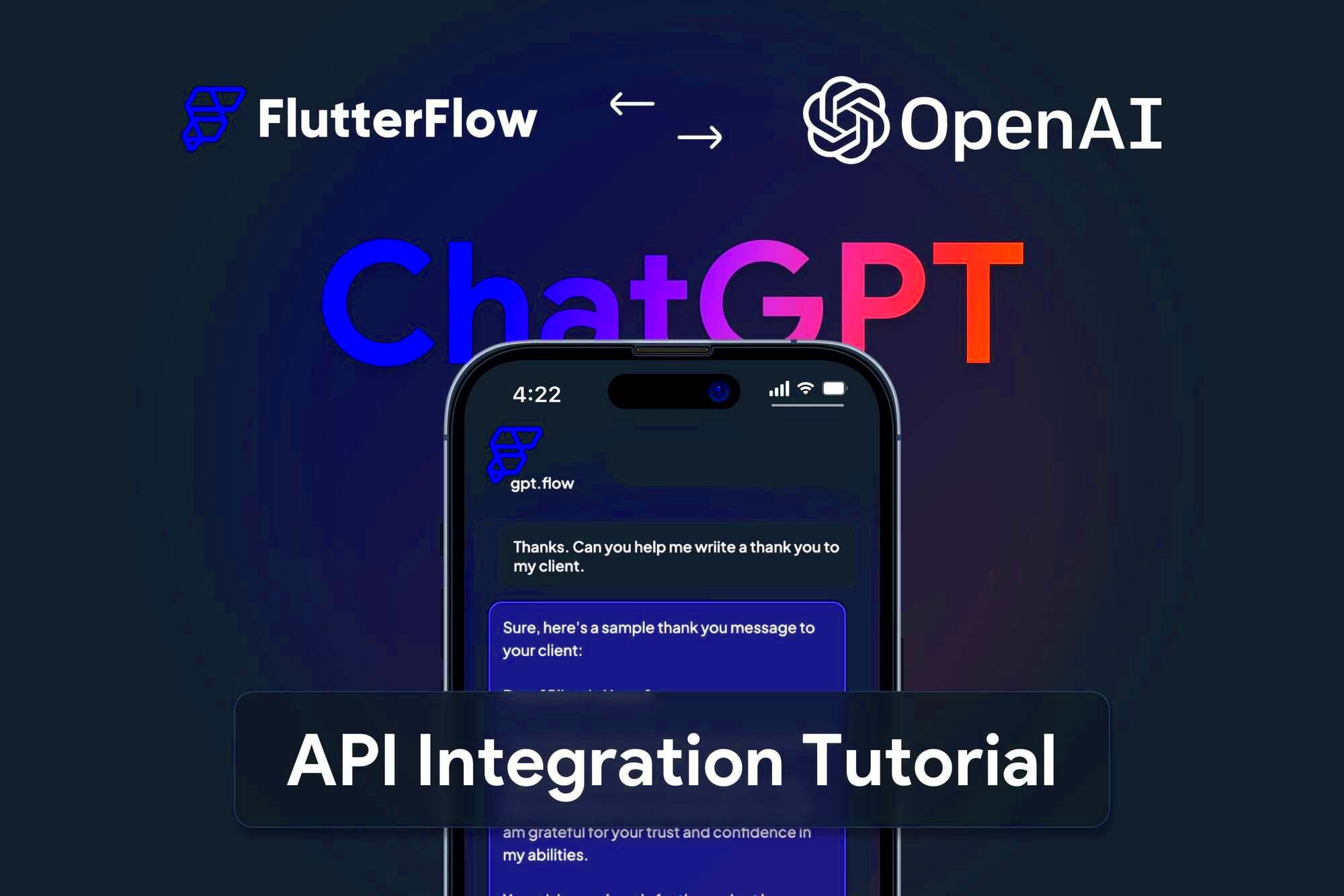 Integrating ChatGPT with FlutterFlow A StepbyStep Tutorial  r