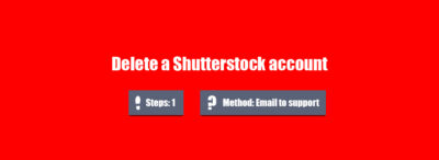 How to delete a Shutterstock account  AccountDeleters