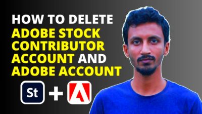 How to Delete Adobe Stock Contributor Account  Delete Adobe Account