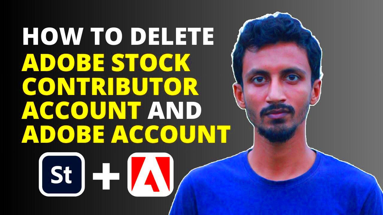 How to Delete Adobe Stock Contributor Account  Delete Adobe Account