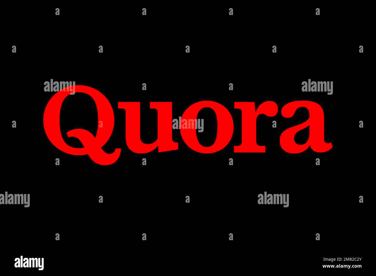 Quora Logo Black background Stock Photo  Alamy