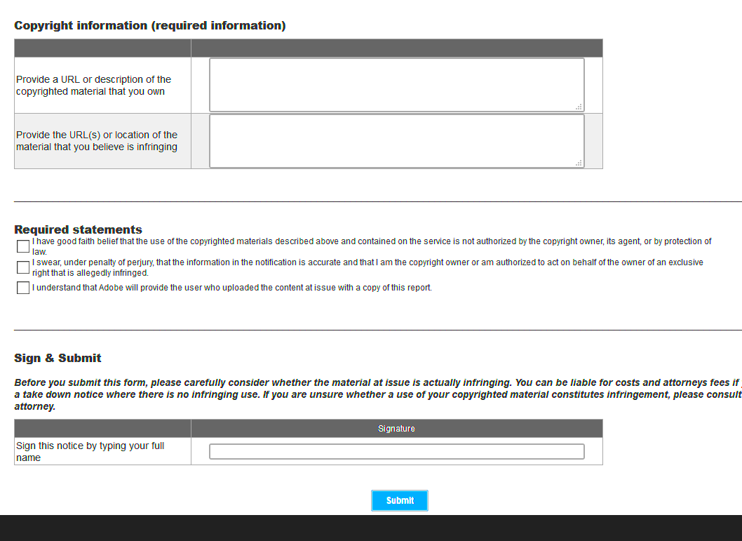 Adobe Stock Copyright Webform  Ustels