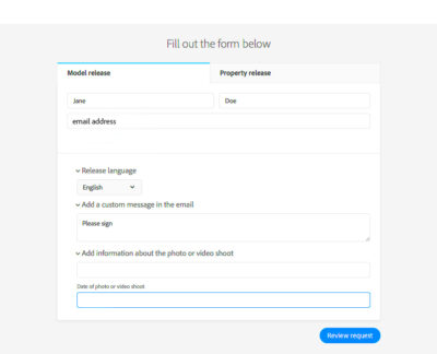 How to upload a model or property release to the Adobe Stock